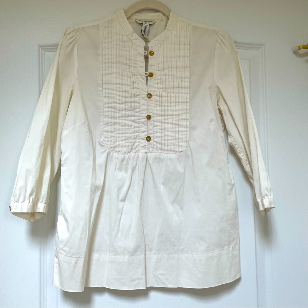 Banana Republic White Tunic